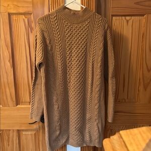 Cable Knit Tan Sweater